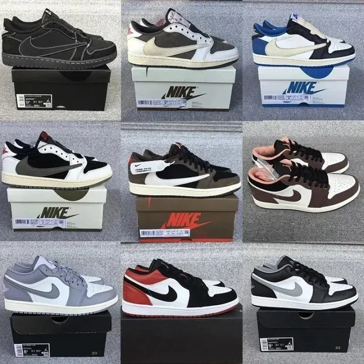 Nike Lifestyle Sneakers in Black, White, and Colorblock