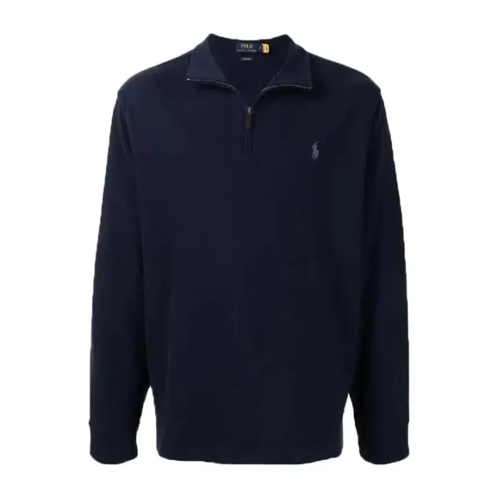 Ralph Lauren Navy Quarter-Zip Pullover Sweatshirt