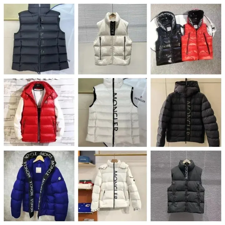 Moncler Black Logo-Tape Puffer Jacket