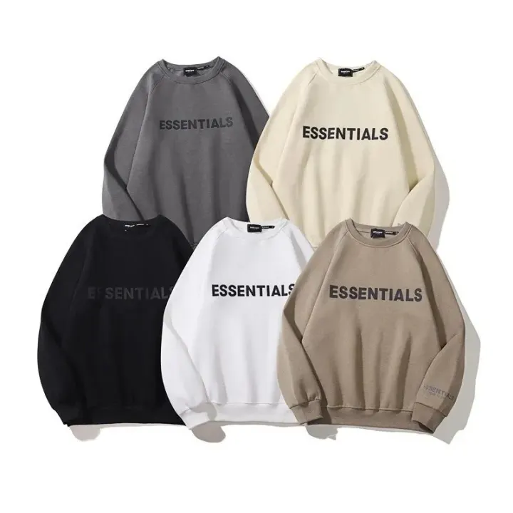 Essentials Logo Crewneck Sweater in Neutral Colorways