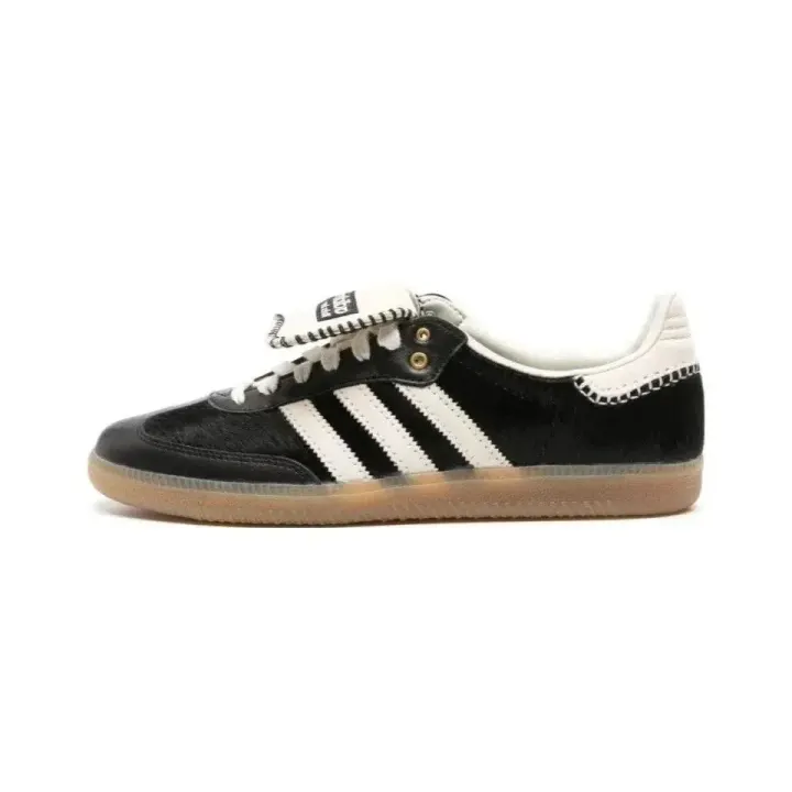 Adidas Black and White Gum Sole Lifestyle Sneakers
