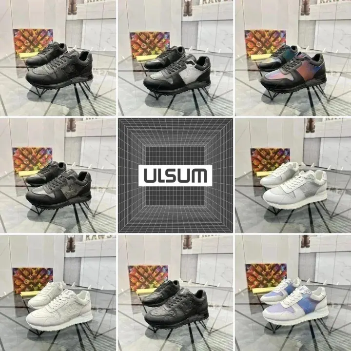 Louis Vuitton Low-Top-Sneaker mit geprägtem Logo in gemischten Farbvarianten