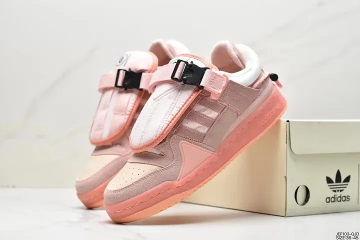 Adidas Pink Buckle Strap Lifestyle Sneakers