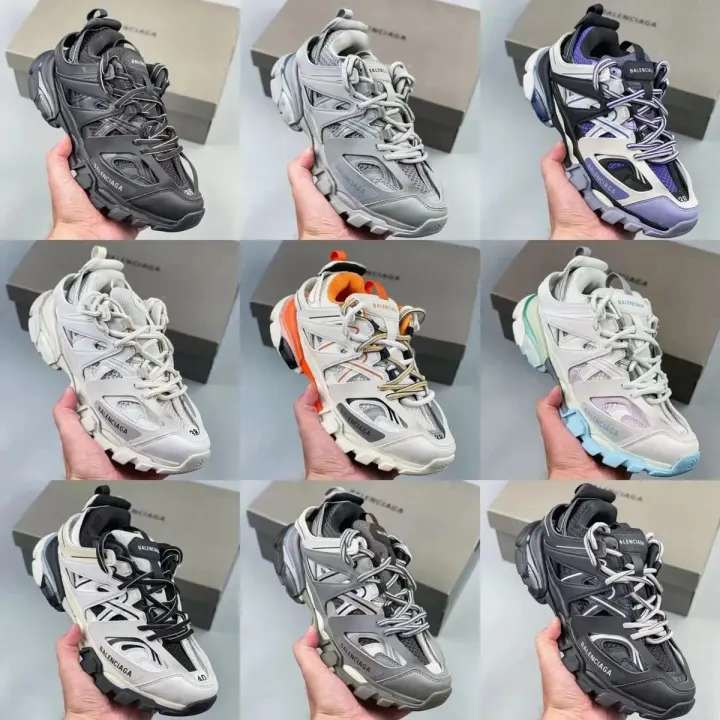 Balenciaga Retro Chunky Sneakers in Black and Gray
