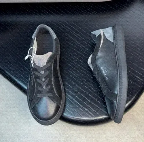 Givenchy Black Low-Top Sneakers with White Heel Tabs