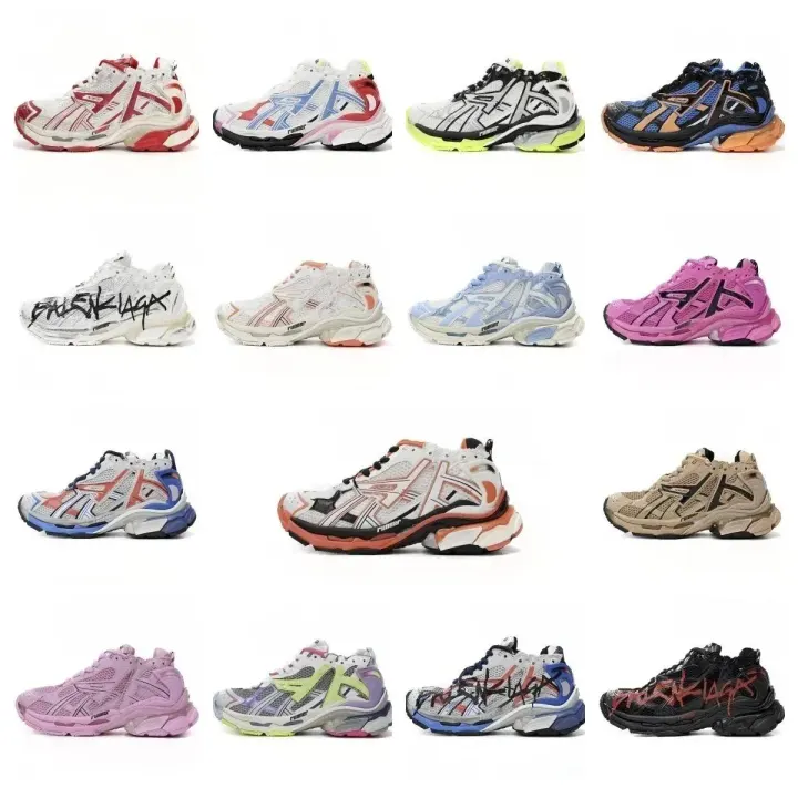 Balenciaga Runner Chunky Sneakers in Multi-Color