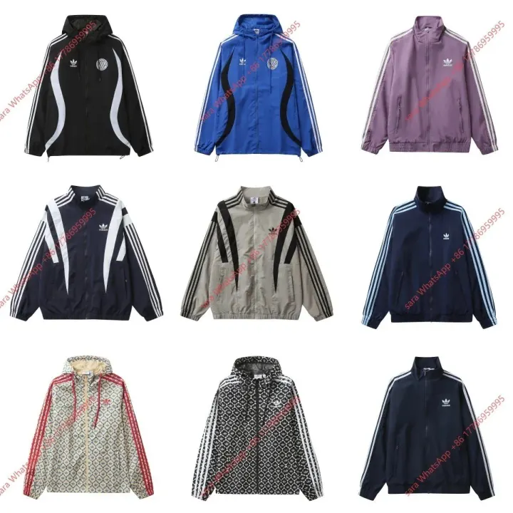 Adidas Multi-Stripe Zip-Up Track Jacket