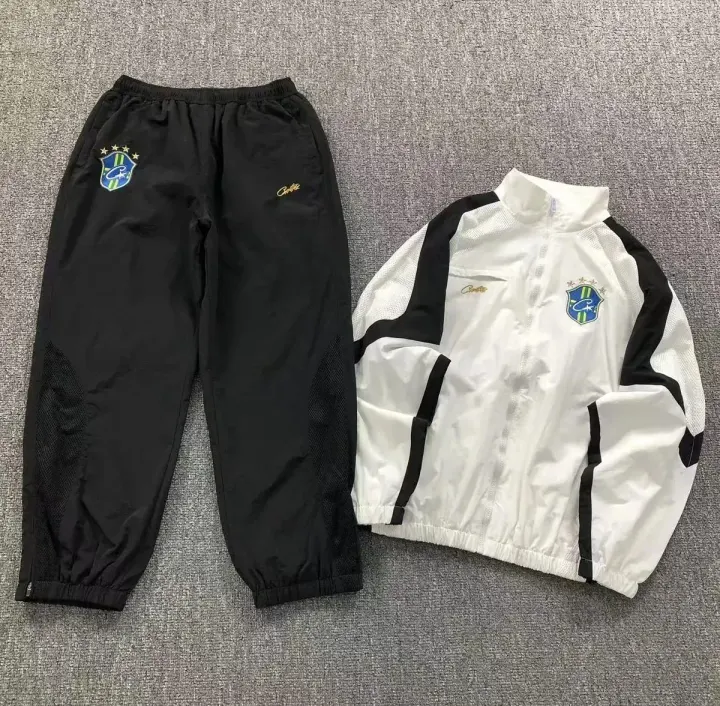 Corteiz Black & White Tracksuit Matching Set