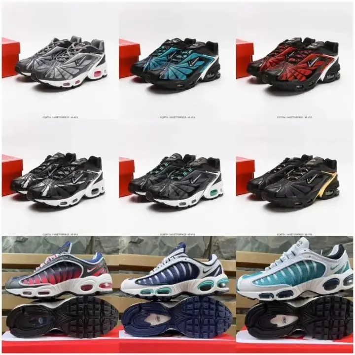 Nike Low-Top Air Cushion Sneakers in Multi-Color Retro Runner Style