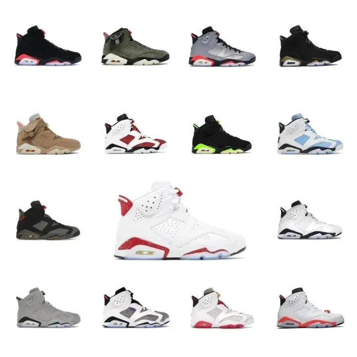 Jordan 6 Retro Sneakers - Multi-Colorway Collection