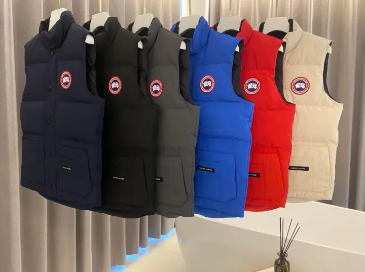 Canada Goose Puffer Vest in Navy, Black, Blue, Red & Beige