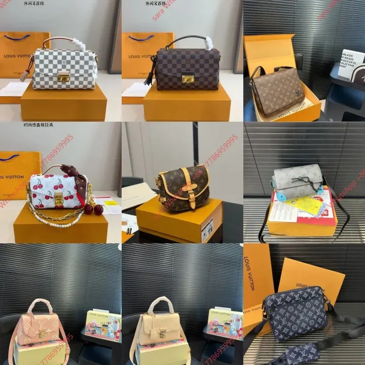 Louis Vuitton Monogram Messenger Bag in Brown Checkboard