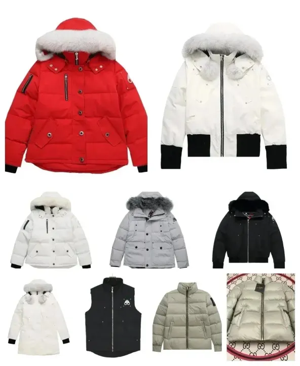 Moose Knuckles Fur-Trim Hooded Puffer Jacket