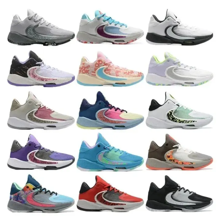 Nike Multi-Color Low-Top Basketball Sneakers