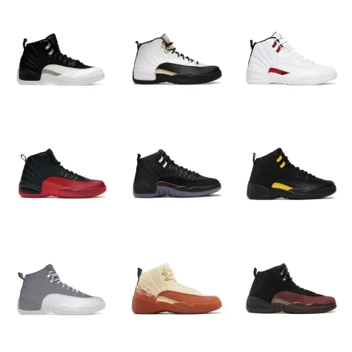 Jordan 12 High-Top Sneakers Collection in Multi-Color