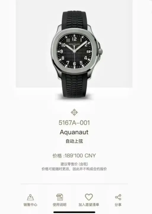 Patek Philippe Aquanaut Black Rubber Automatic Watch