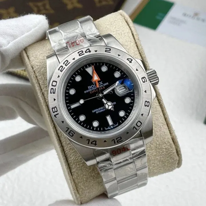 Rolex Explorer II Black Dial Stainless Steel GMT Watch