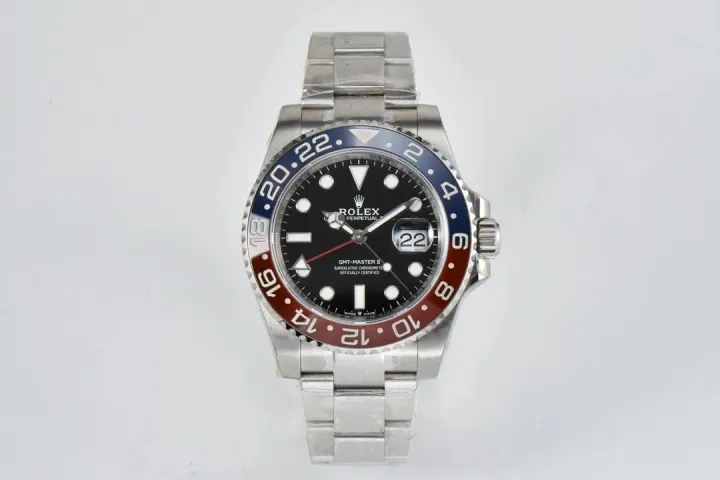 Rolex GMT-Master II Watch with Blue-Brown Bezel
