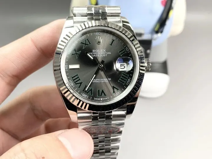 Rolex Datejust Watch with Fluted Bezel and Jubilee Bracelet