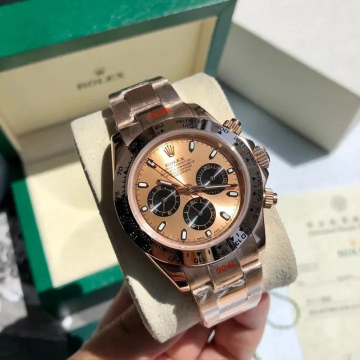 Rolex Daytona Rose Gold-Tone Chronograph Watch