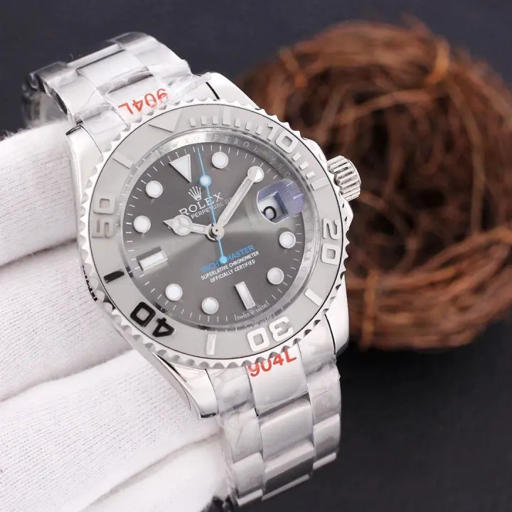 Rolex Yacht-Master 42mm Stainless Steel Watch, Blue Dial