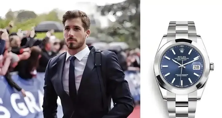Rolex Datejust Watch with Blue Dial and Steel Bracelet