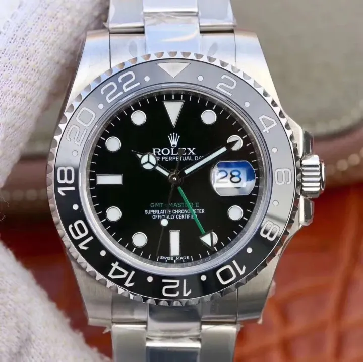 Rolex GMT-Master II Black Dial Stainless Steel GMT Watch