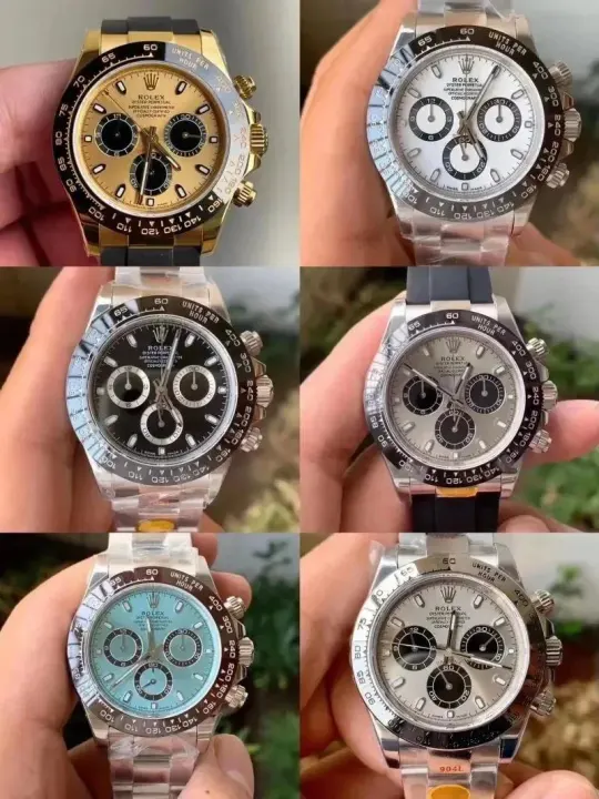 Rolex Cosmograph Chronograph Watch with Multi-Color Dial