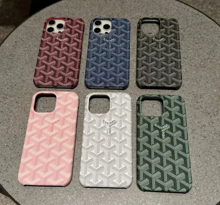 Goyard Monogram Phone Case in Multicolor Pattern