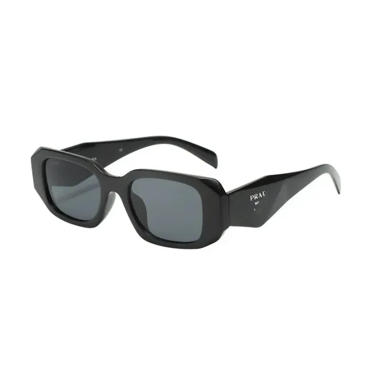 Prada Black Rectangular Frame Sunglasses