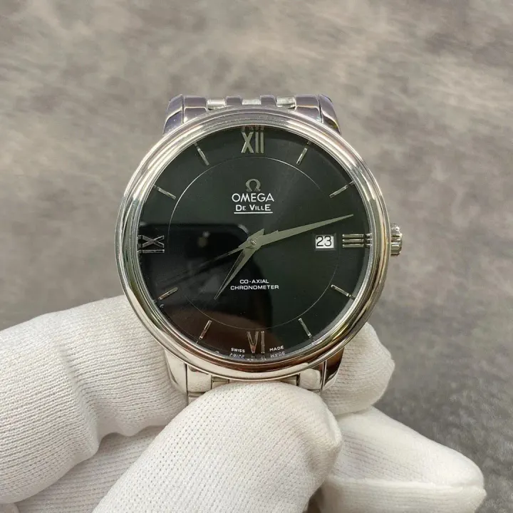 Omega De Ville Black Dial Stainless Steel Watch