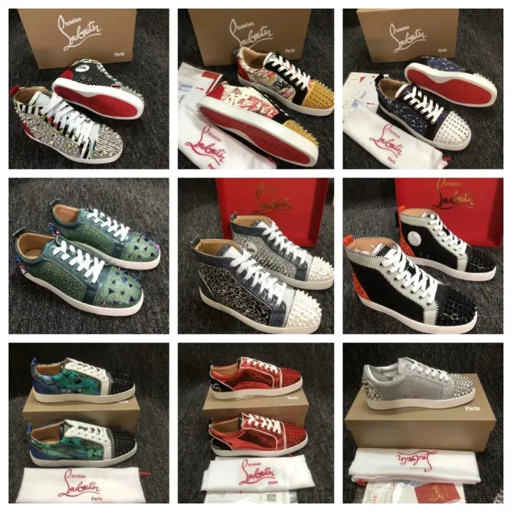 Christian Louboutin Multicolor Studded Sneakers
