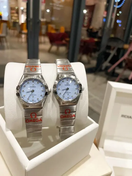 Omega Constellation Women's Quartz Watch, Blue Dial