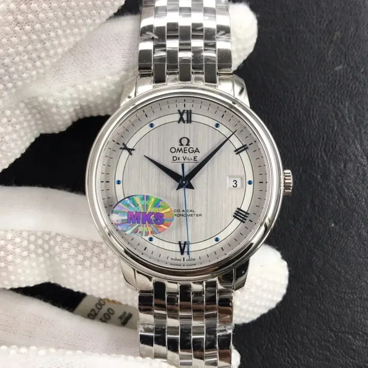 Omega De Ville Watch with Silver Dial and Steel Bracelet