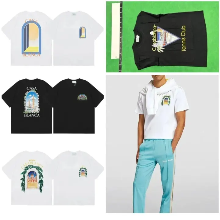 Casablanca Graphic T-Shirt in White and Black