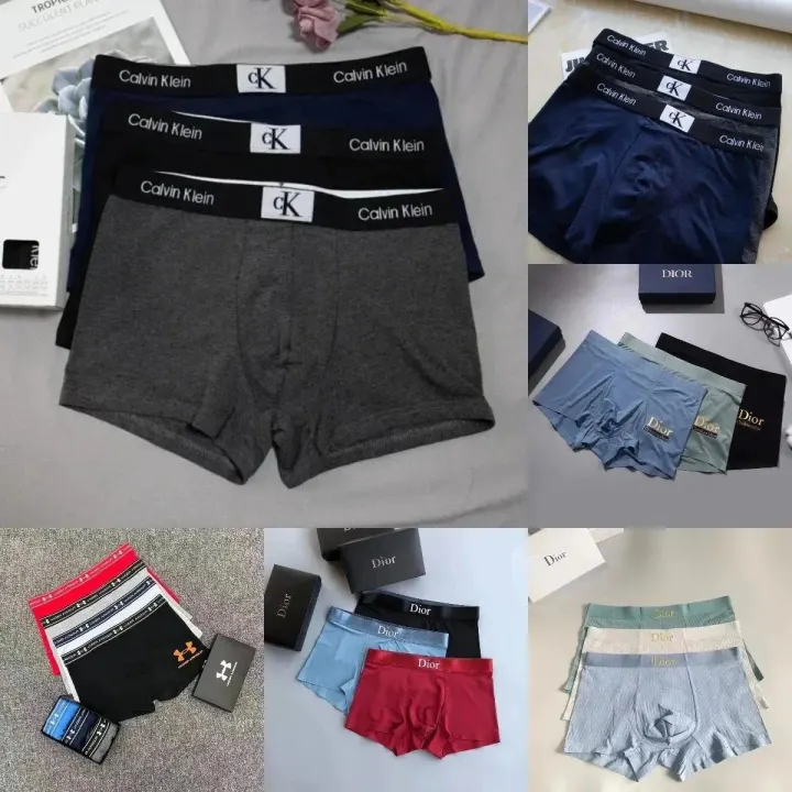 Calvin Klein Boxer Briefs in Black, Gray & Navy