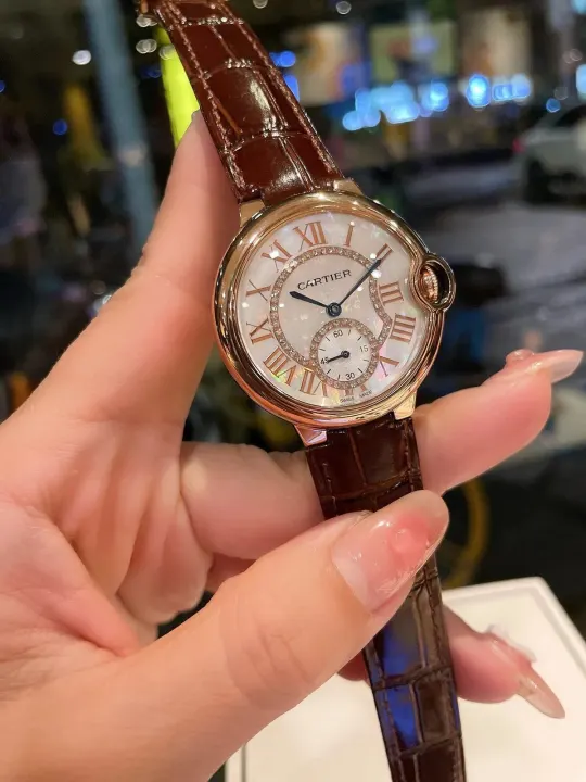 Cartier Ballon Bleu Watch with Mother-of-Pearl Dial