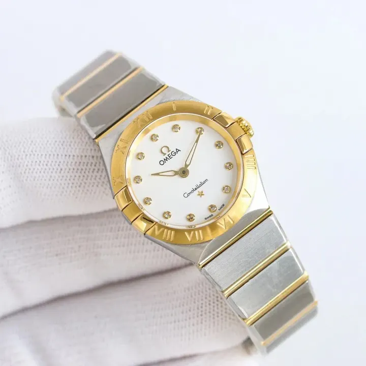 Omega Constellation Two-Tone Ladies Watch in Gold and Silver