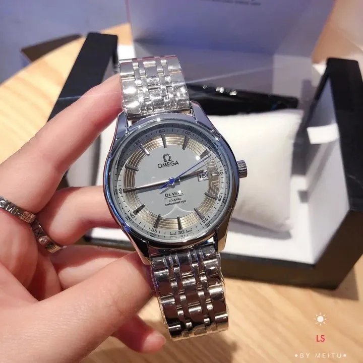 Omega De Ville Silver Dial Stainless Steel Bracelet Watch