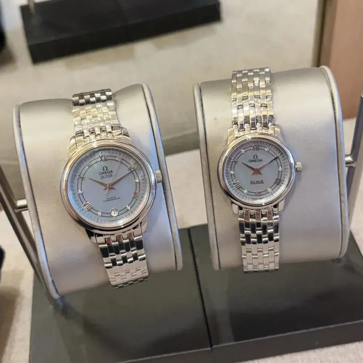 Omega De Ville Women's Quartz Watch with Blue Dial