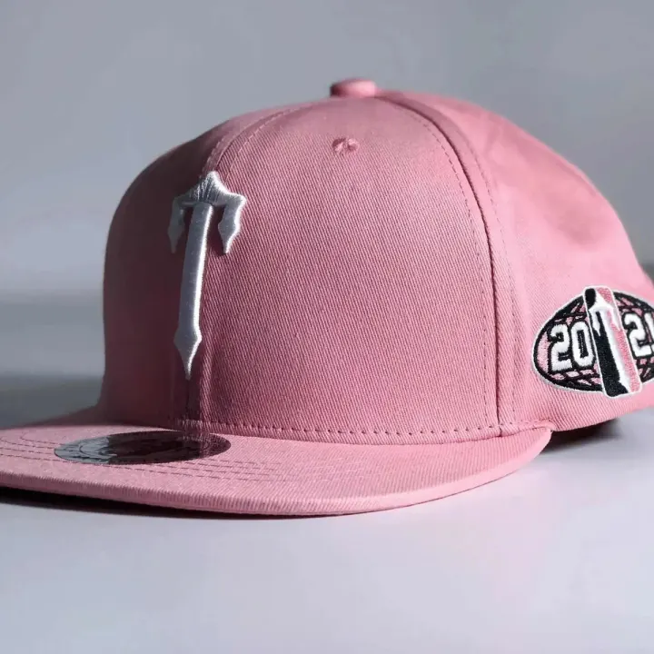 Trapstar Pink Baseball Cap with Silver Logo