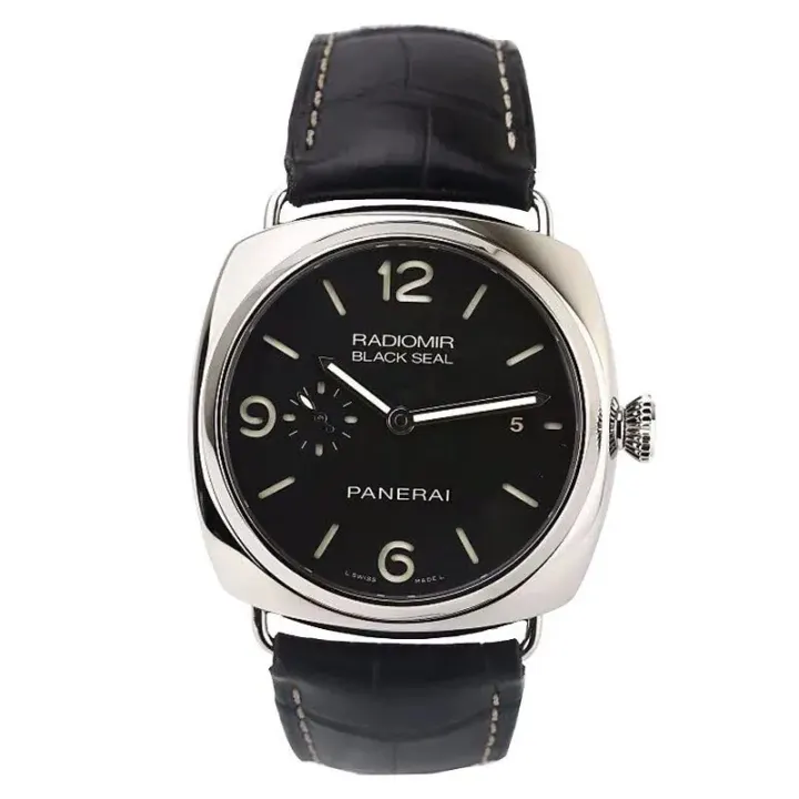 Panerai Radiomir Black Dial Leather Strap Watch