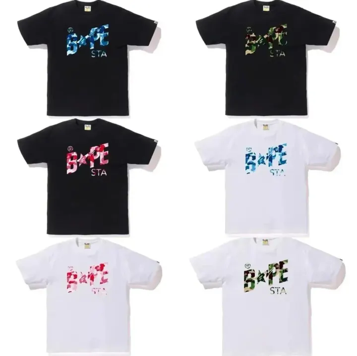 Camiseta de manga corta BAPE STA con gráfico de camuflaje