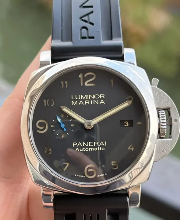 Panerai Luminor Marina Automatic Watch with Black Dial