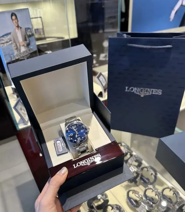 Longines Blue Dial Stainless Steel Bracelet Watch