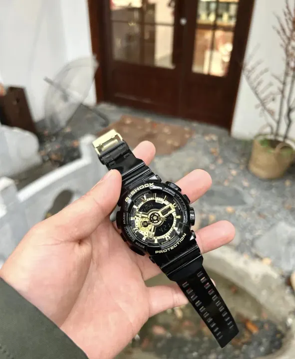 Casio G-Shock Black and Gold Analog-Digital Watch