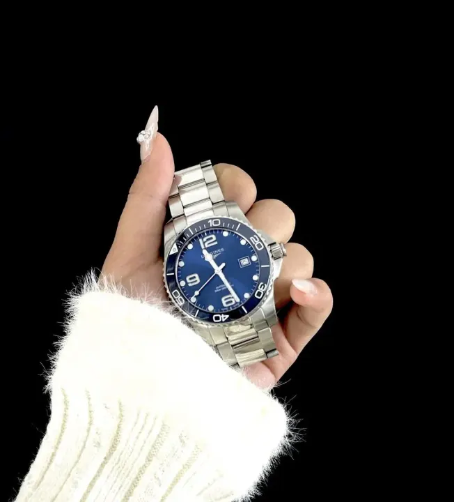 Longines Automatic Watch Blue Dial Stainless Steel Bracelet 41mm