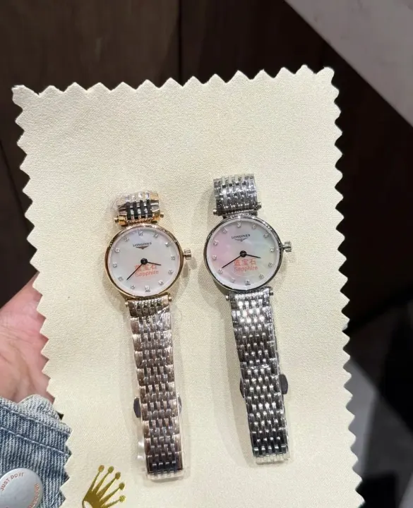 Longines Mother-of-Pearl Dial Watch with Link Bracelet