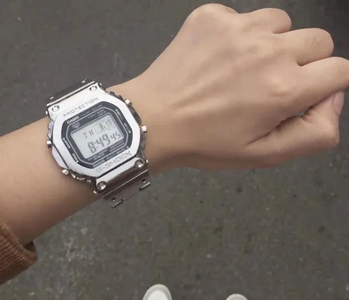 Casio Silver-Tone Digital Watch with Full-Metal Bracelet