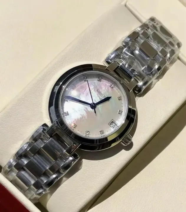 Longines Mother-of-Pearl Dial Stainless Steel Bracelet Watch